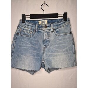 We The Free Denim Cut Off Shorts Women's 26 Light Wash Blue Jean